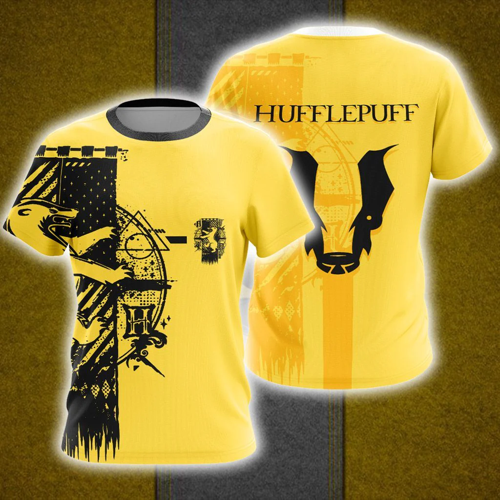 Harry Potter Hogwarts House Gryffindor Slytherin Ravenclaw Hufflepuff T-shirt Zip Hoodie Pullover Hoodie - Image 13