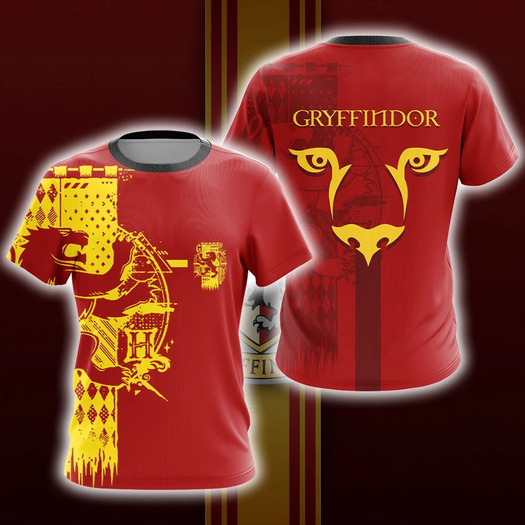 Harry Potter Hogwarts House Gryffindor Slytherin Ravenclaw Hufflepuff T-shirt Zip Hoodie Pullover Hoodie - Image 4