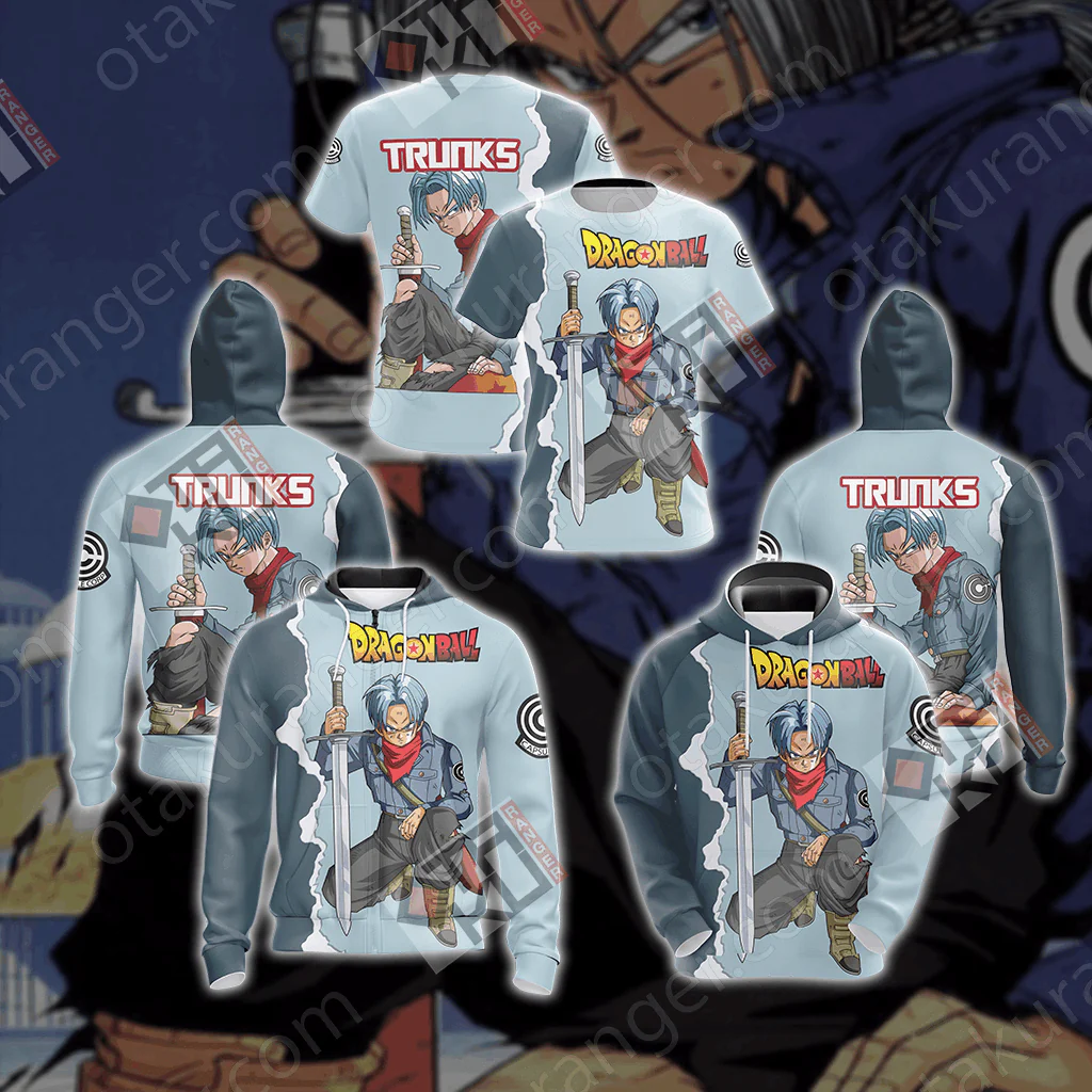 Dragon Ball - Trunks New Look Unisex 3D T-shirt - Image 4