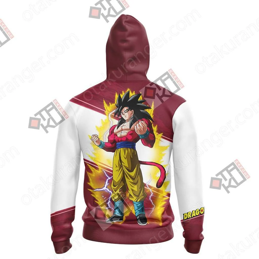 Dragon Ball GT - Super Saiyan 4 Goku Unisex 3D T-shirt - Image 7
