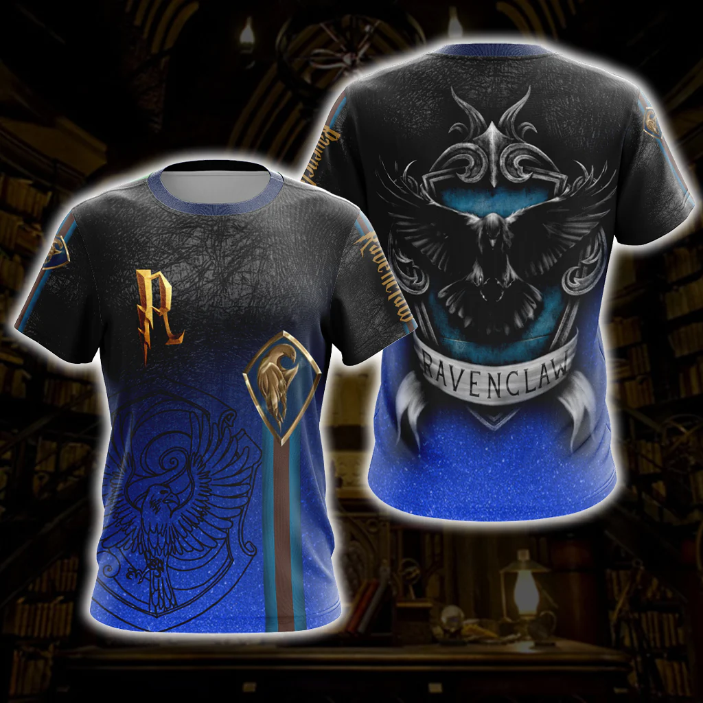 Harry Potter Hogwarts House Gryffindor Slytherin Ravenclaw Hufflepuff T-shirt Zip Hoodie Pullover Hoodie - Image 10