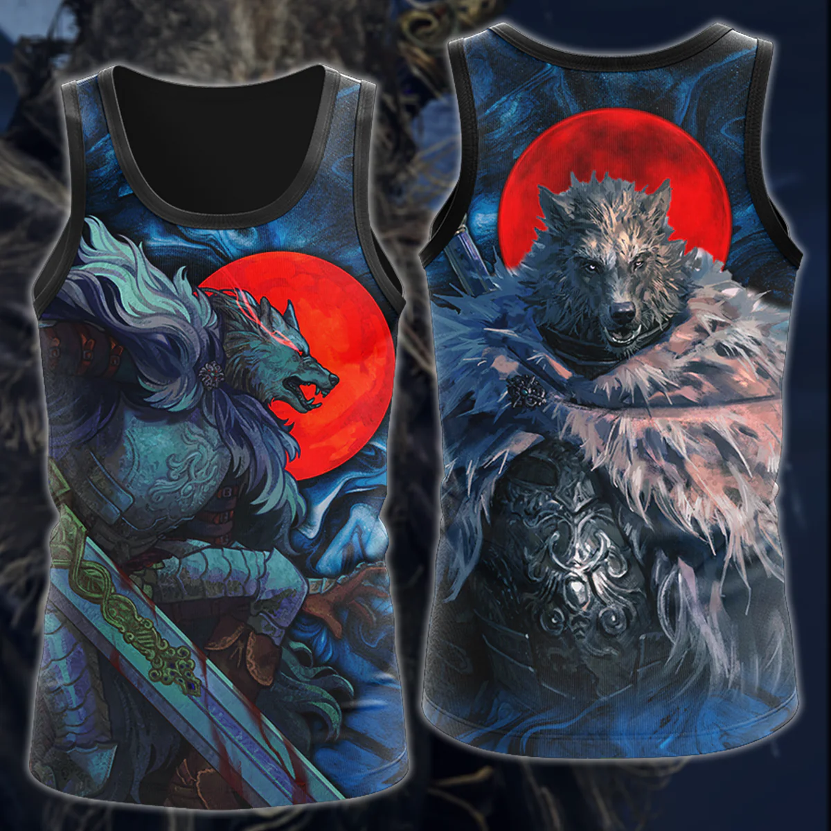Elden Ring Blaidd Video Game 3D All Over Print T-shirt Tank Top Zip Hoodie Pullover Hoodie Hawaiian Shirt Beach Shorts Jogger - Image 8