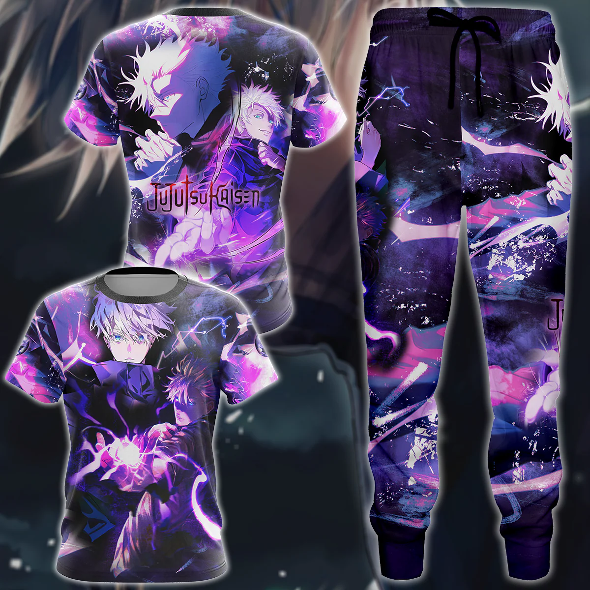 Jujutsu Kaisen Gojo Satoru 3D All Over Print T-shirt Tank Top Zip Hoodie Pullover Hoodie Hawaiian Shirt Beach Shorts Jogger - Image 4
