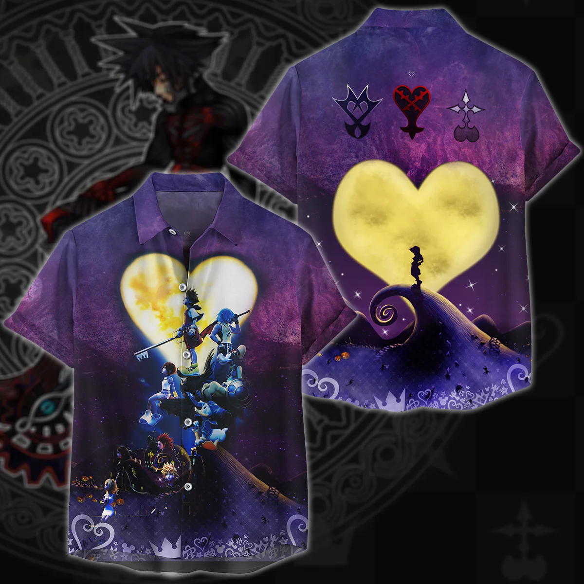 Kingdom Hearts Video Game 3D All Over Print T-shirt Tank Top Zip Hoodie Pullover Hoodie Hawaiian Shirt Beach Shorts Jogger - Image 4