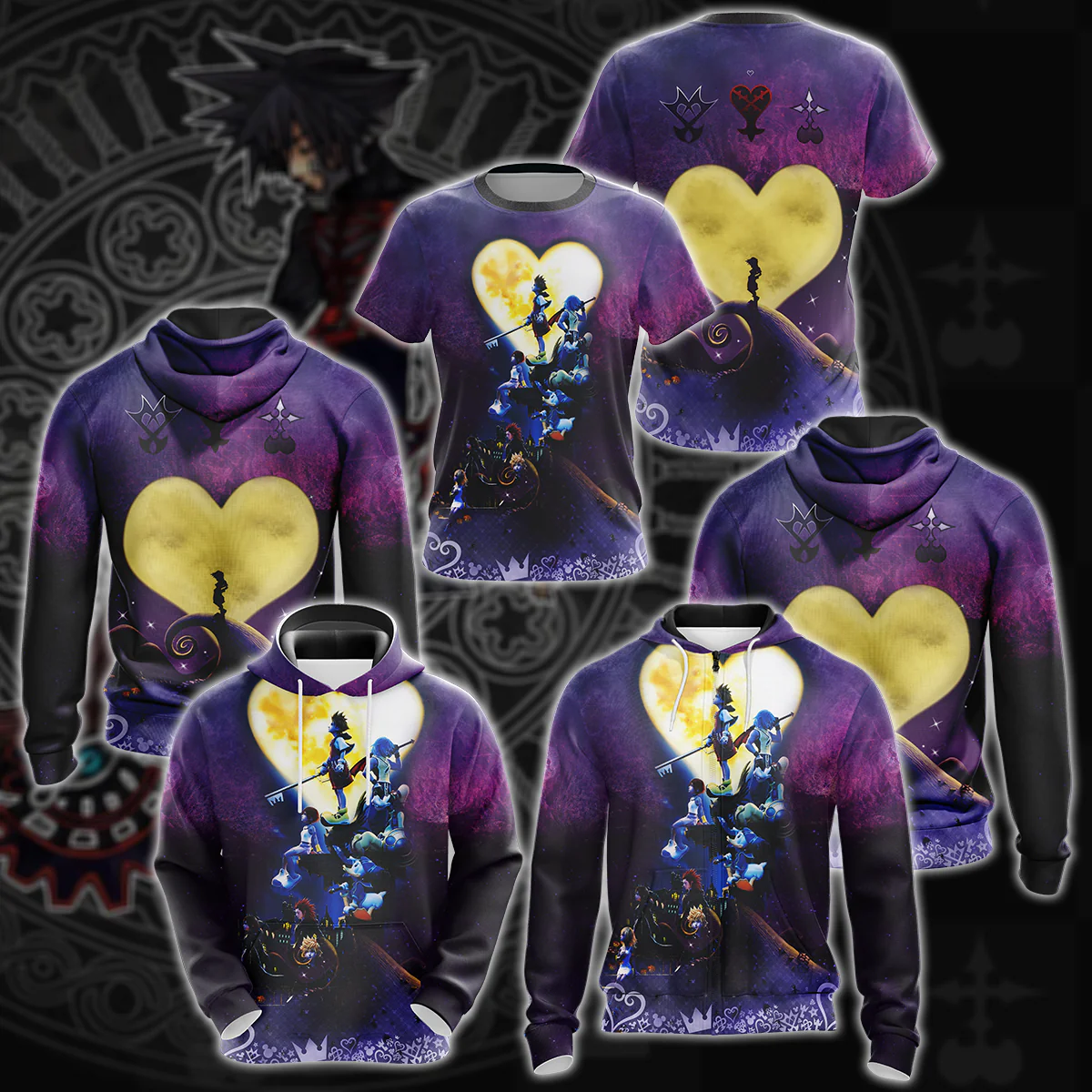 Kingdom Hearts Video Game 3D All Over Print T-shirt Tank Top Zip Hoodie Pullover Hoodie Hawaiian Shirt Beach Shorts Jogger - Image 8