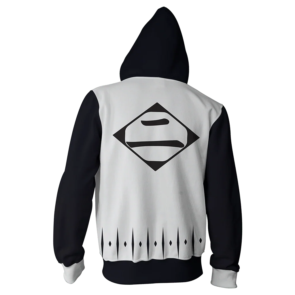 Bleach Soifon 2nd Division Cosplay Zip Up Hoodie Jacket - Image 3