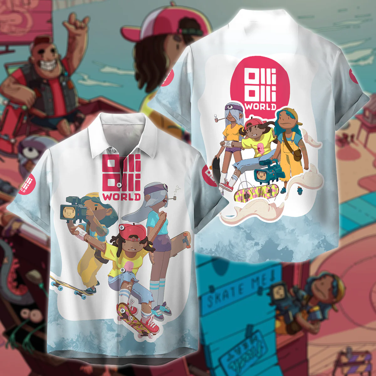 OlliOlli World 3D All Over Print T-shirt Tank Top Zip Hoodie Pullover Hoodie Hawaiian Shirt Beach Shorts Jogger - Image 4
