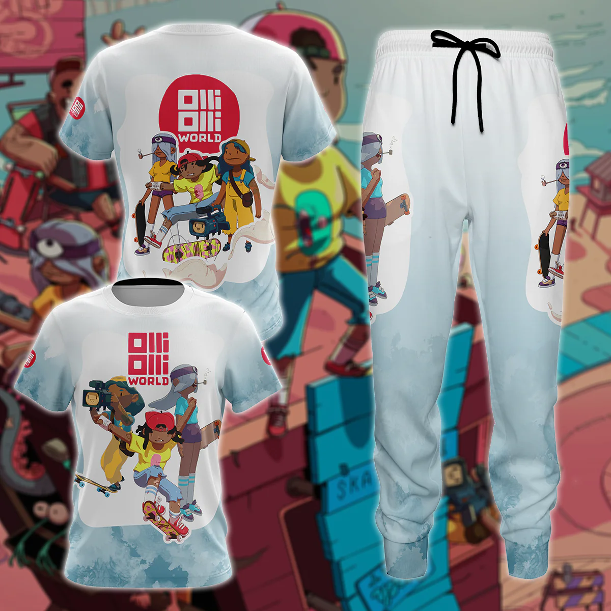 OlliOlli World 3D All Over Print T-shirt Tank Top Zip Hoodie Pullover Hoodie Hawaiian Shirt Beach Shorts Jogger - Image 8