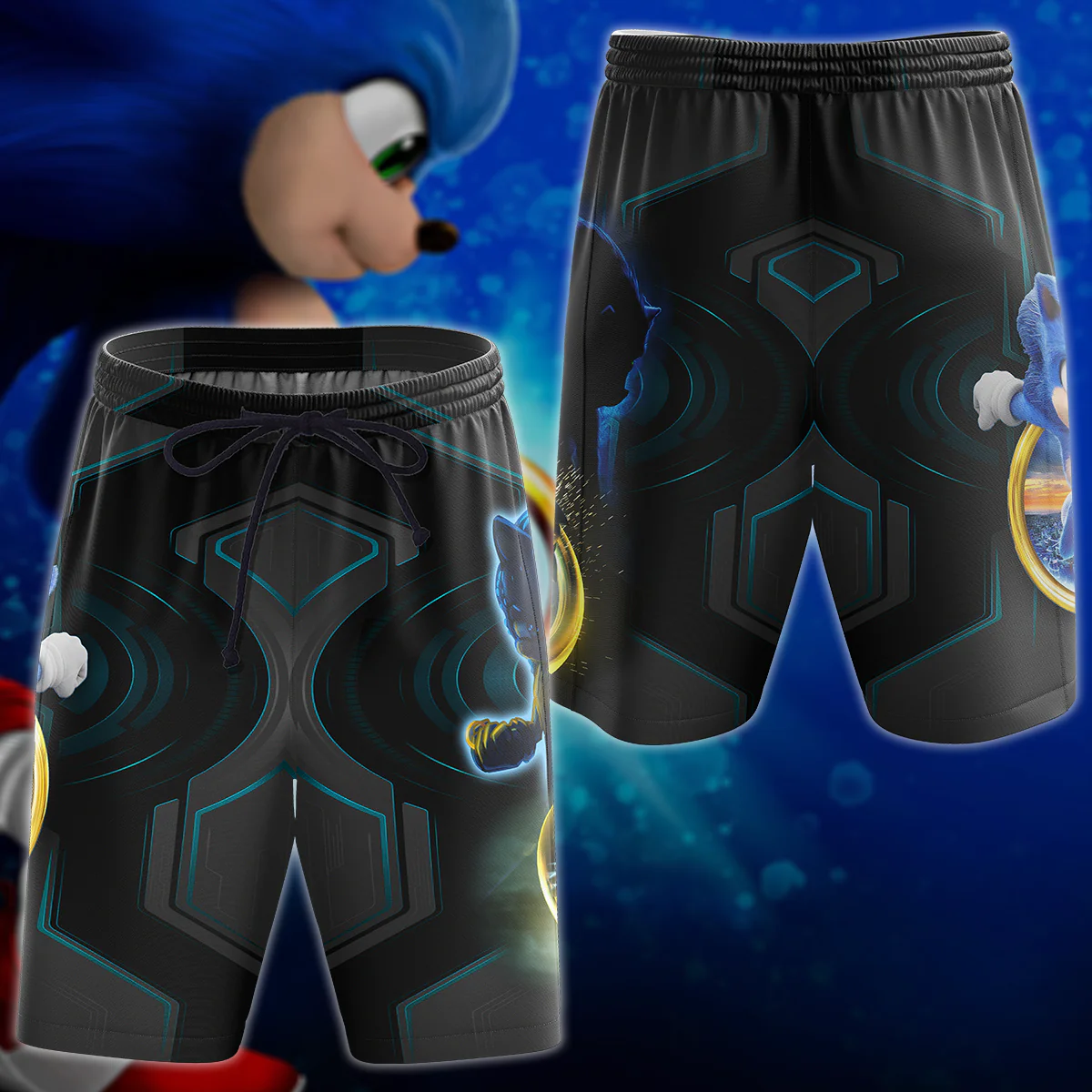 Sonic The Hedgehog Video Game 3D All Over Print T-shirt Tank Top Zip Hoodie Pullover Hoodie Hawaiian Shirt Beach Shorts Jogger - Image 3