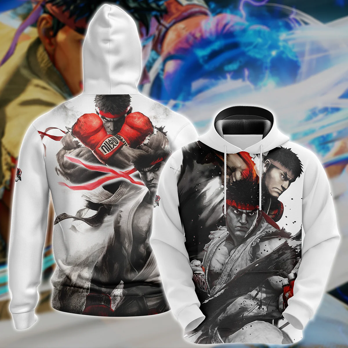 Street Fighter Video Game 3D All Over Print T-shirt Tank Top Zip Hoodie Pullover Hoodie Hawaiian Shirt Beach Shorts Jogger - Image 4