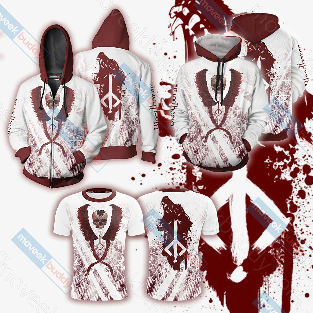 Bloodborne - Hunter's Mark Unisex 3D T-shirt - Image 8