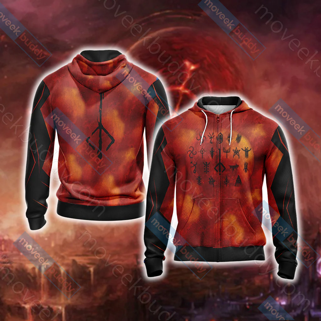 Bloodborne - Runes Unisex 3D T-shirt - Image 5