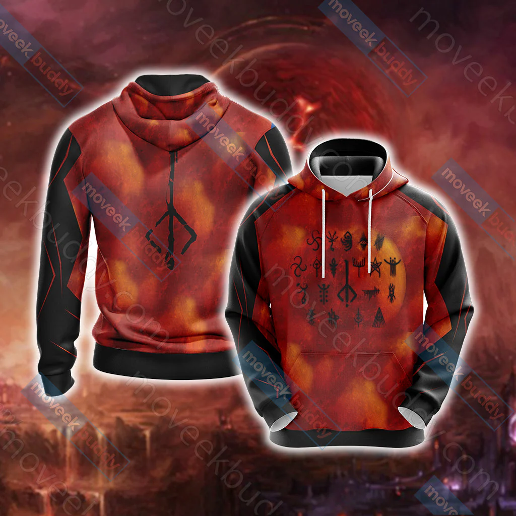 Bloodborne - Runes Unisex 3D T-shirt - Image 9