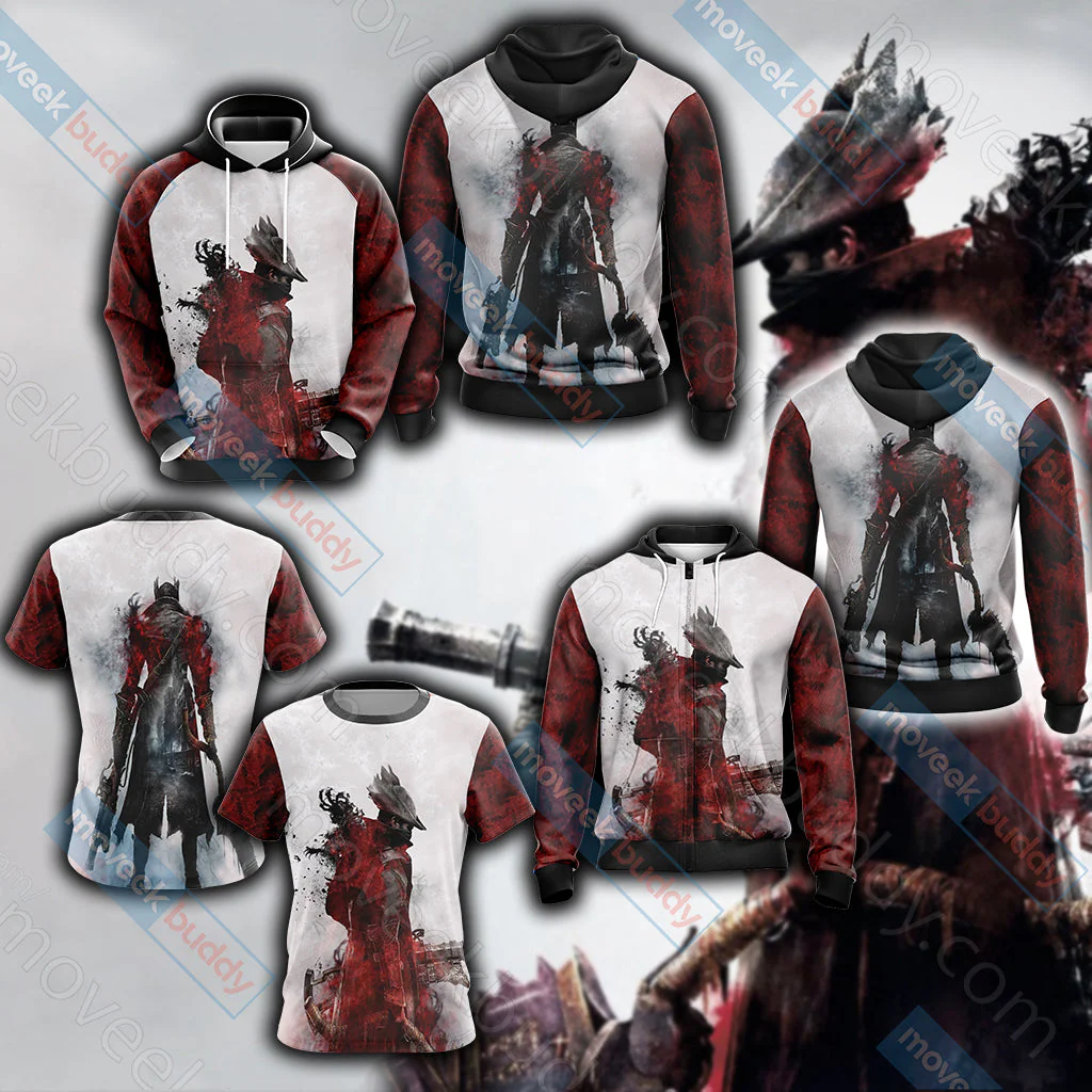 Bloodborne - The Hunter Unisex 3D T-shirt - Image 11