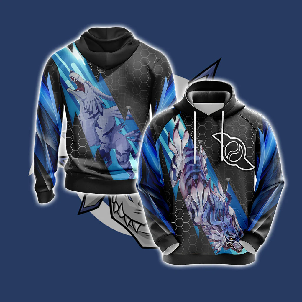 Digimon - Garurumon New Unisex 3D T-shirt - Image 5