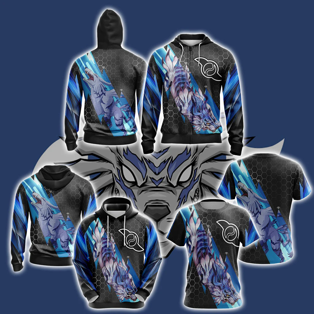 Digimon - Garurumon New Unisex 3D T-shirt - Image 8