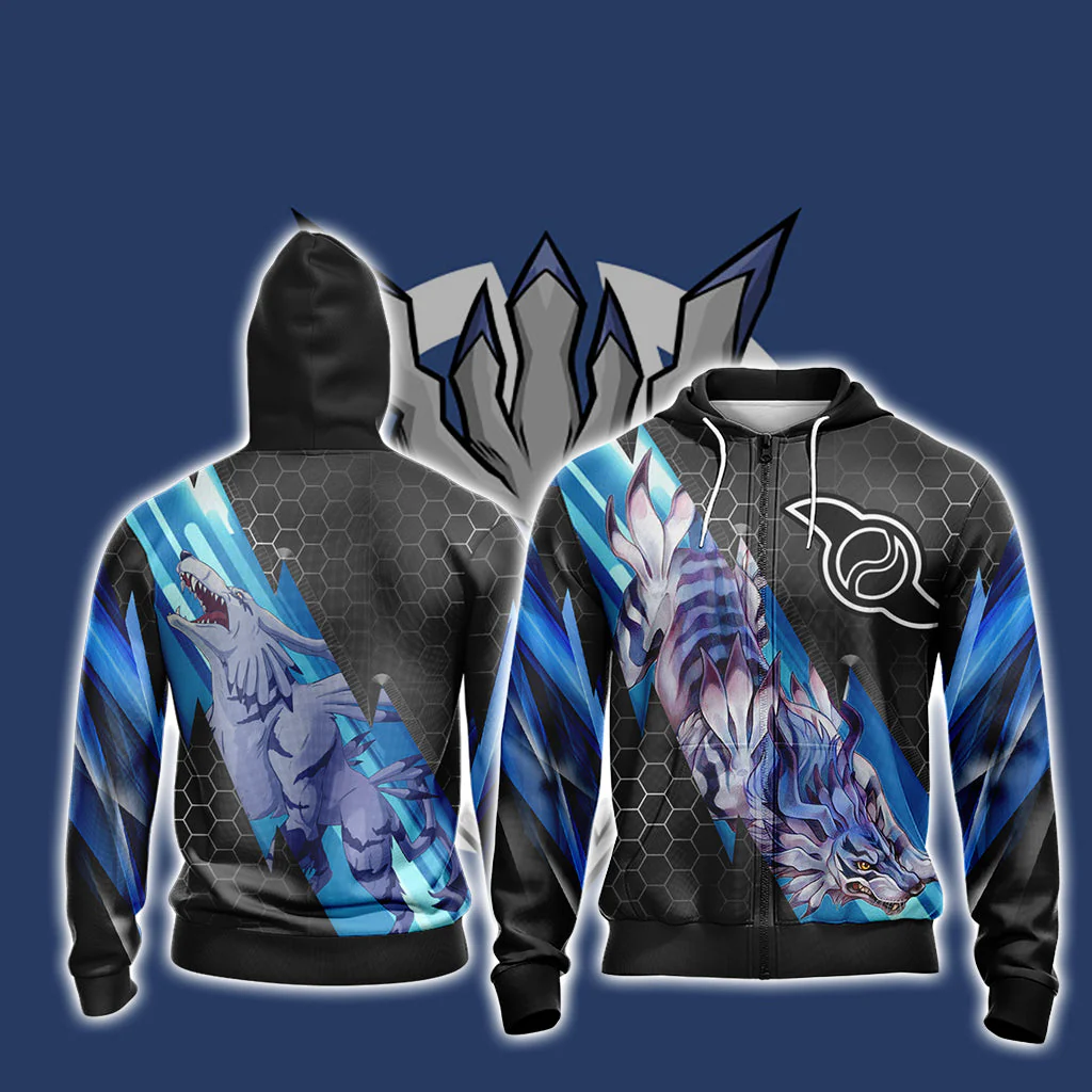 Digimon - Garurumon New Unisex 3D T-shirt - Image 9
