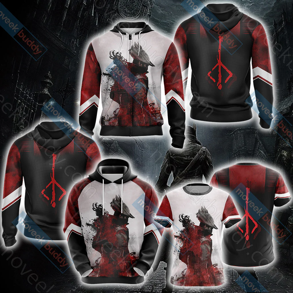 Bloodborne - Hunter's Mark New Unisex 3D T-shirt - Image 12