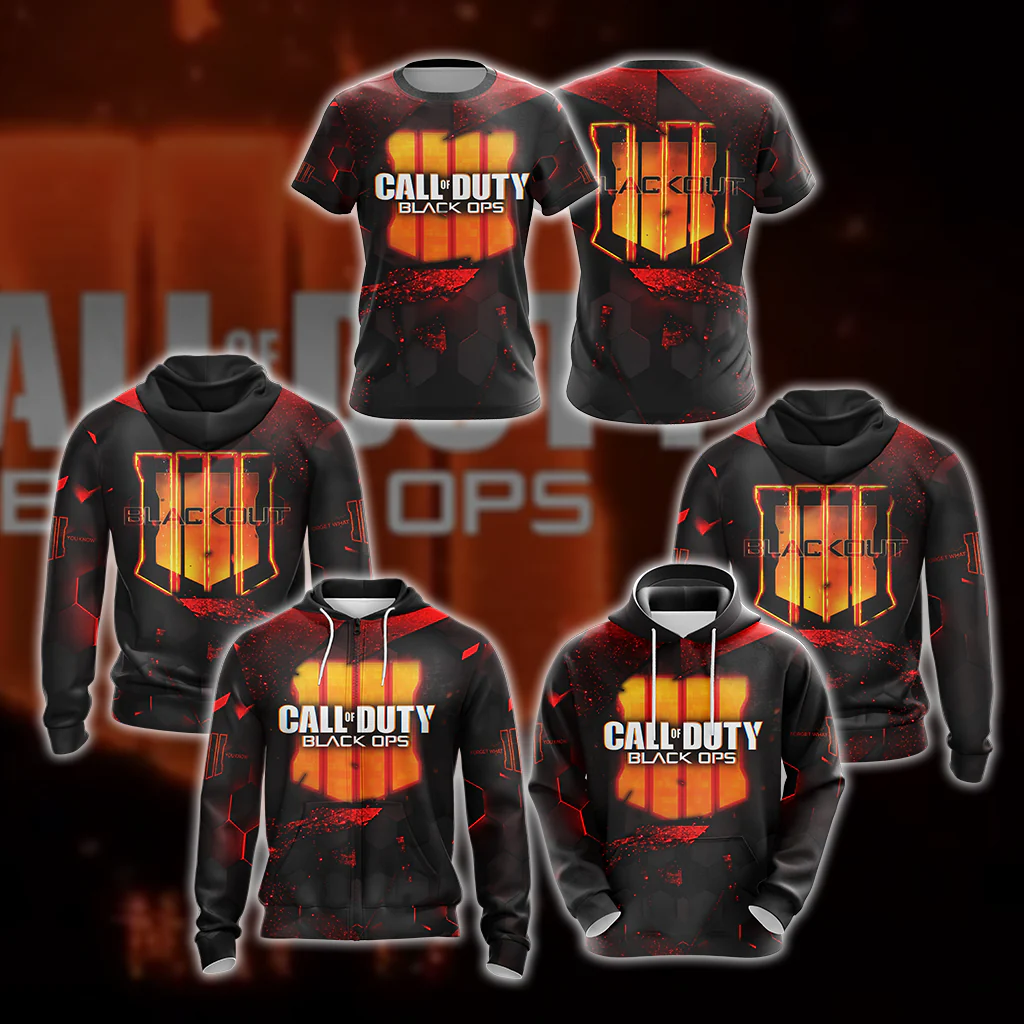 Call of Duty - Black Ops 4 New Version Unisex 3D T-shirt - Image 8