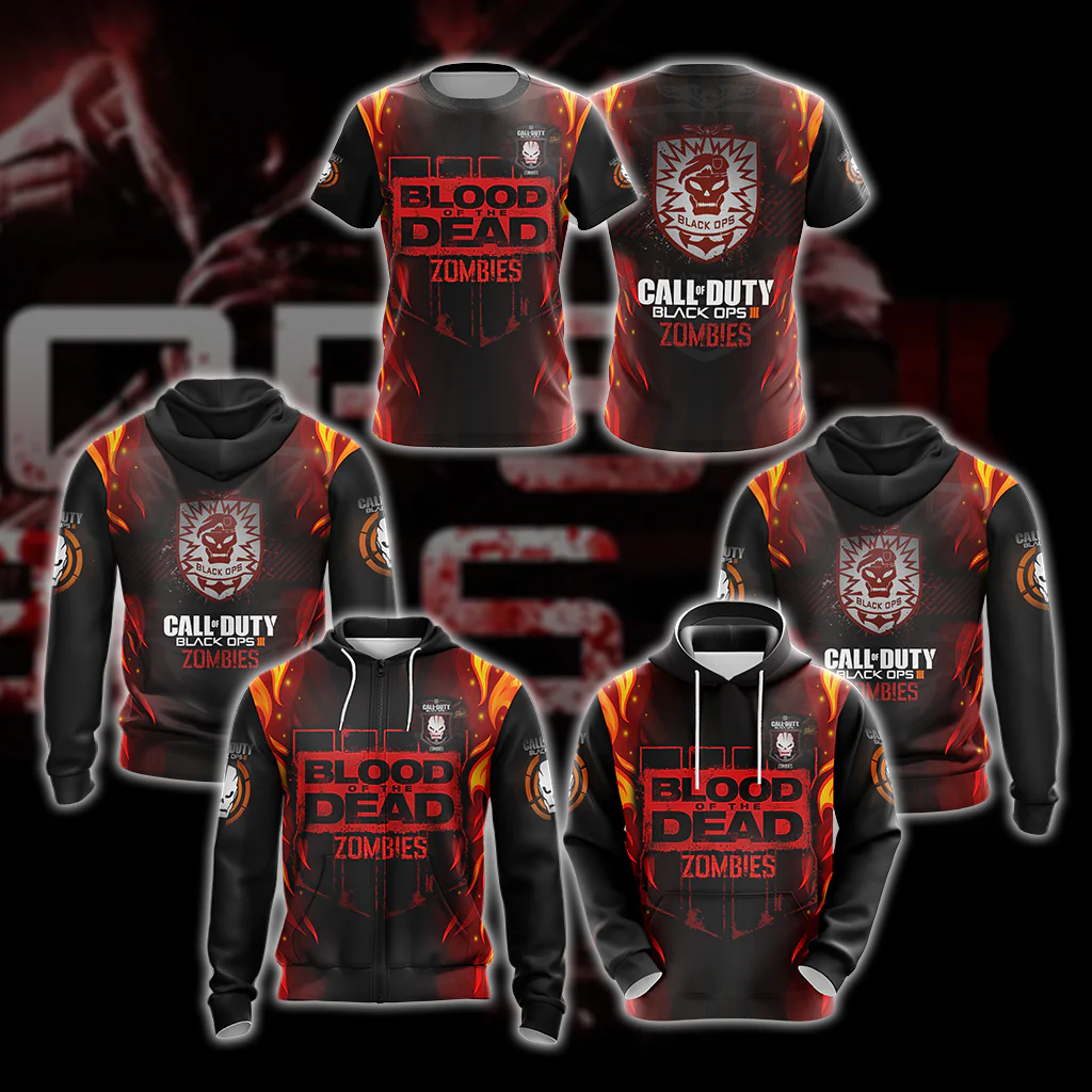 Call of Duty: Black Ops Zombies Unisex 3D T-shirt - Image 4