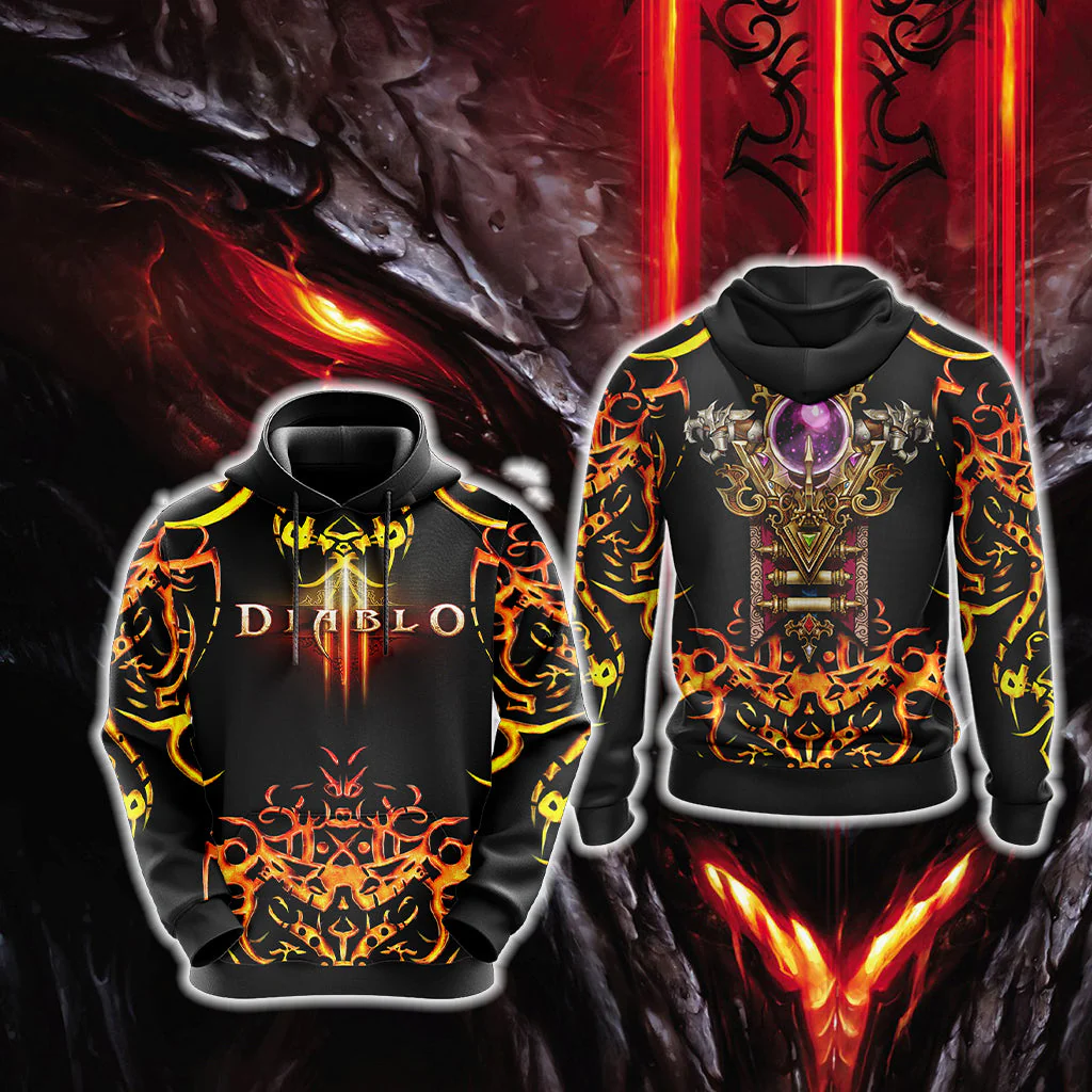 Diablo III - Class Crests Unisex 3D T-shirt - Image 5
