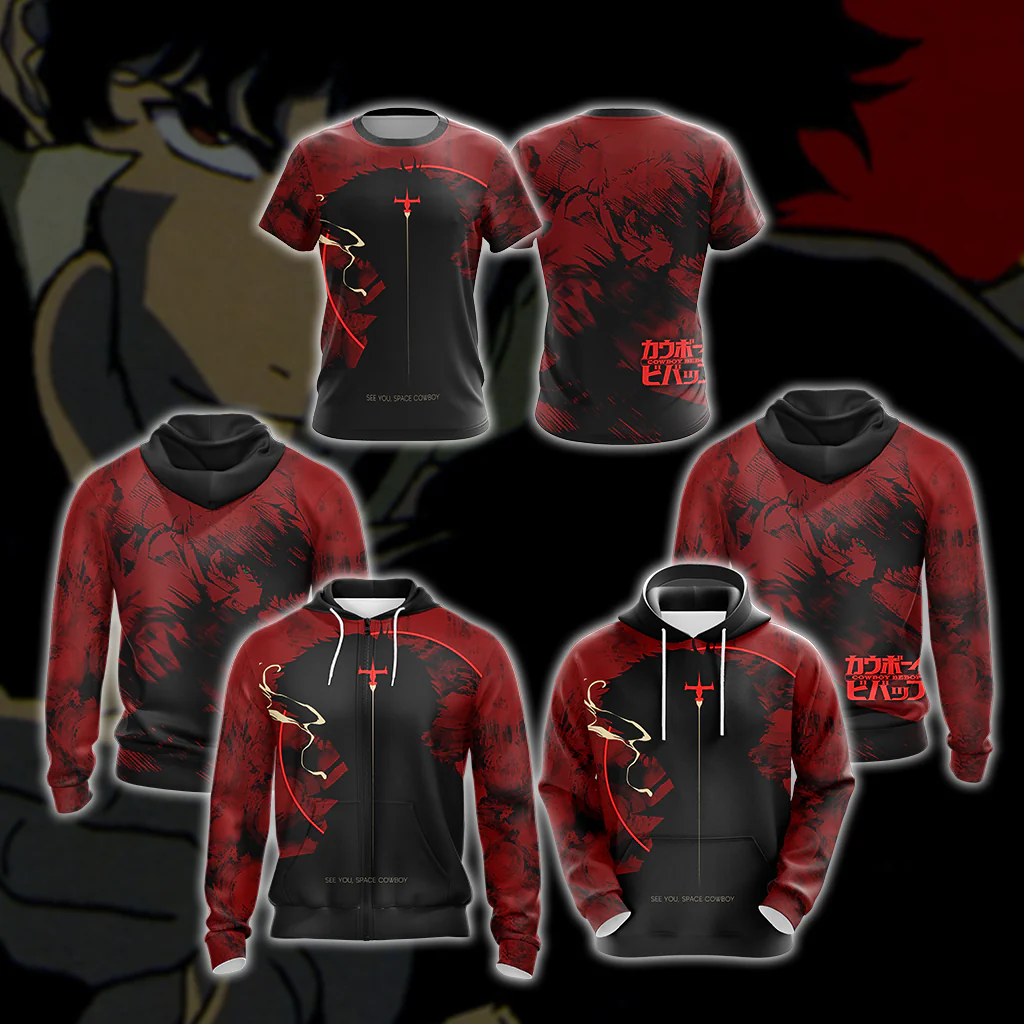 Cowboy Bebop - Spike Unisex 3D T-shirt - Image 12