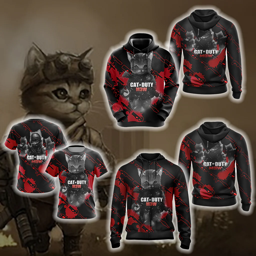 Call of Duty x Cats Unisex 3D T-shirt - Image 4