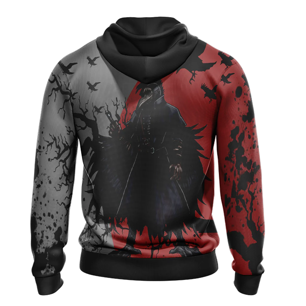 Bloodborne - Plague Doctor Hoot Unisex 3D T-shirt - Image 11