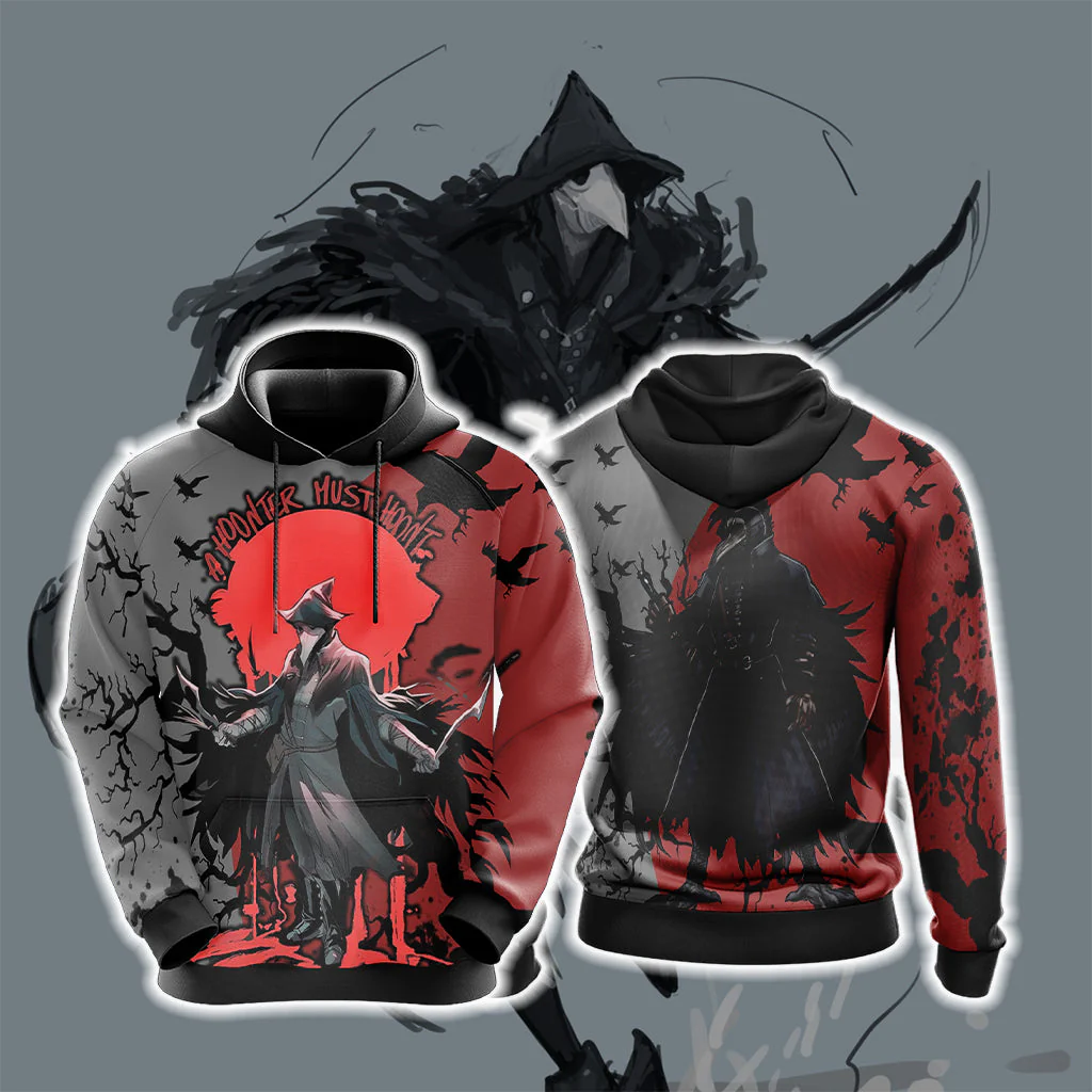 Bloodborne - Plague Doctor Hoot Unisex 3D T-shirt - Image 5