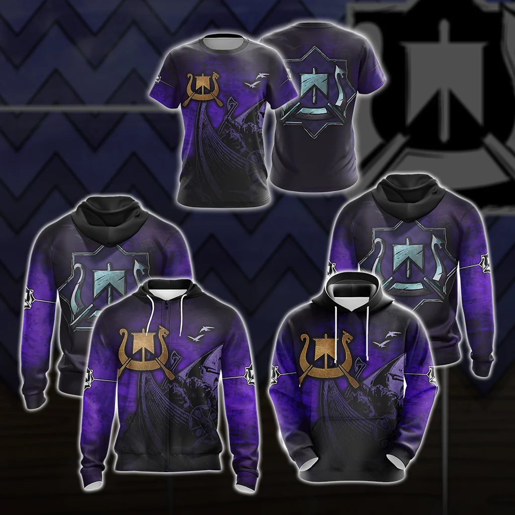 The Witcher - Skellige Clan Unisex 3D T-shirt - Image 4
