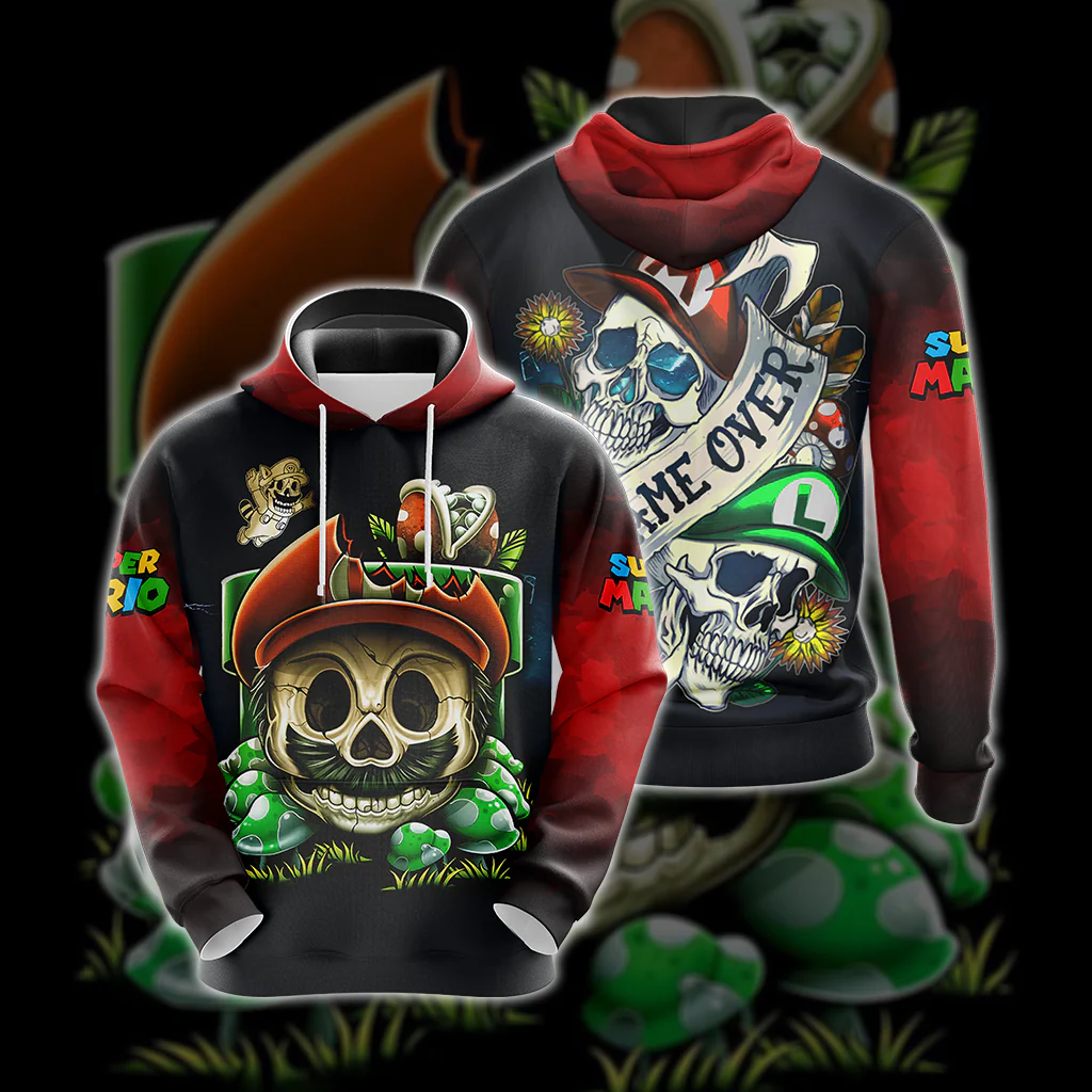 Mario Skull Unisex 3D T-shirt - Image 5