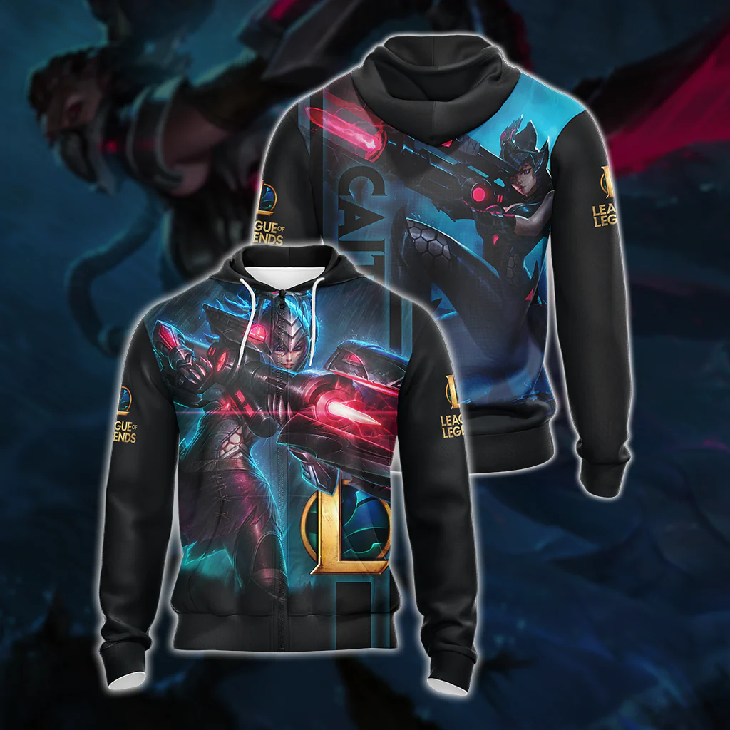 League of Legends - Caitlyn Champion Unisex 3D T-shirt - Image 9
