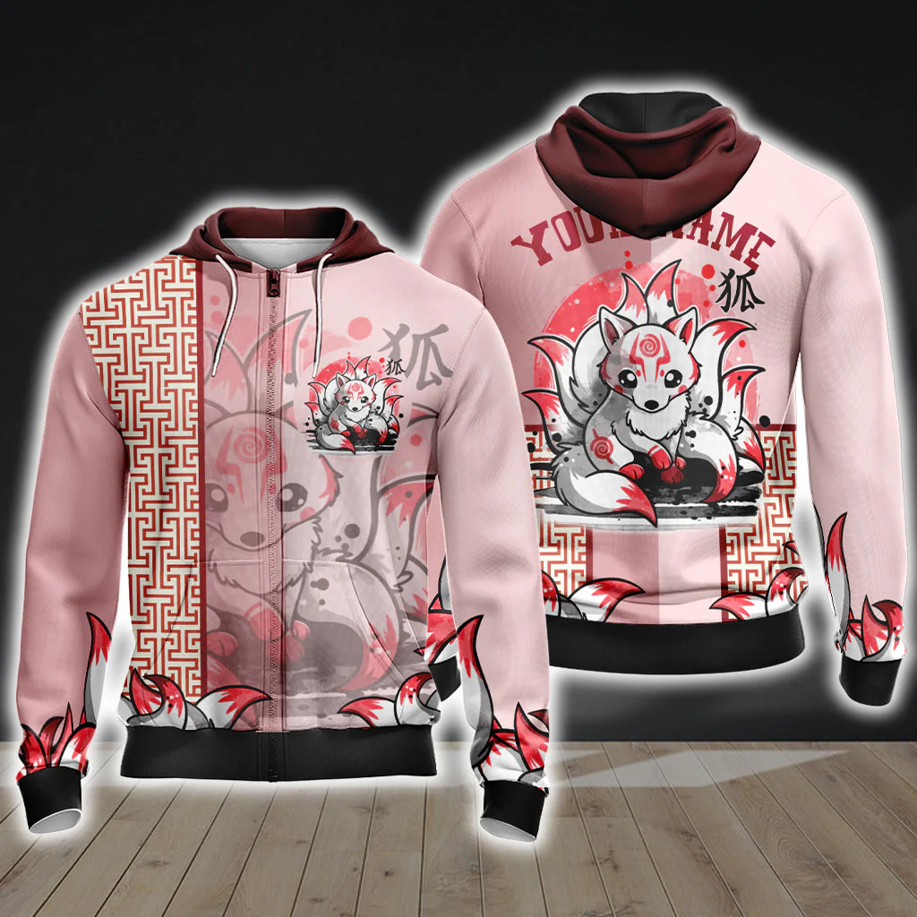 Ninetail fox Spirit-Customized Unisex 3D T-shirt - Image 6