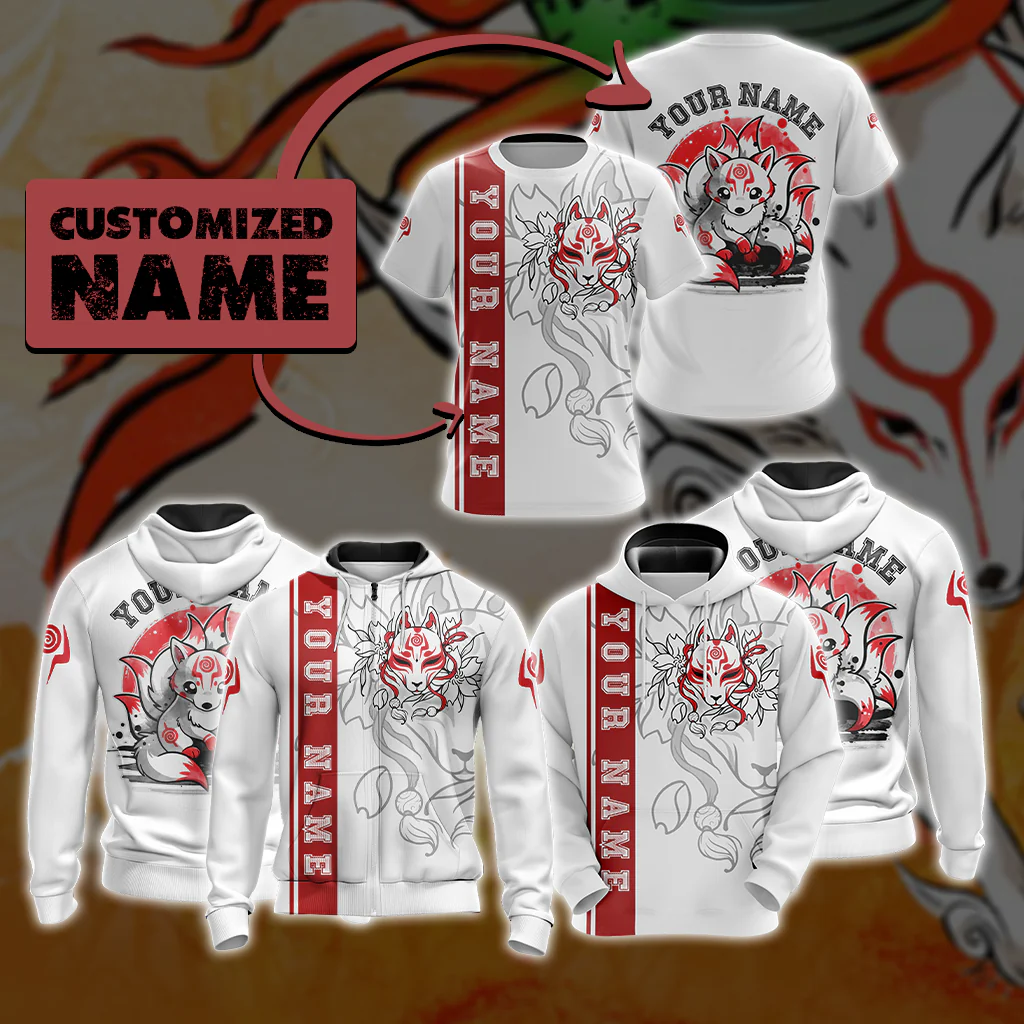 Ninetail fox Spirit - Customized New Unisex 3D T-shirt - Image 5